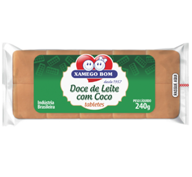 Doce de Leite com Coco em Tabletes