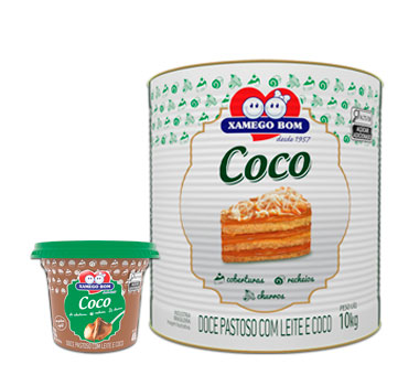 Doce Pastoso Com Leite E Coco Xamego Bom