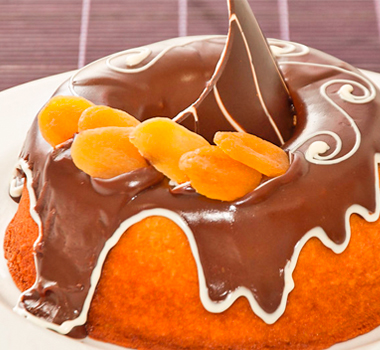 Bolo de Laranja com Damasco