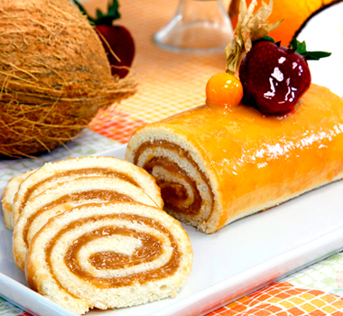 Rocambole de doce de leite (Dulce de leche roulade) - Sabor Brasil