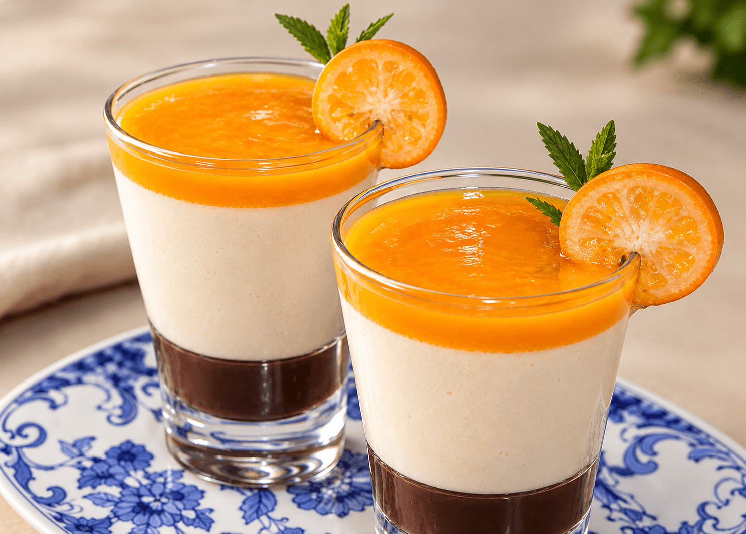 Verrine de Chocolate com Tangerina Xamego Bom
