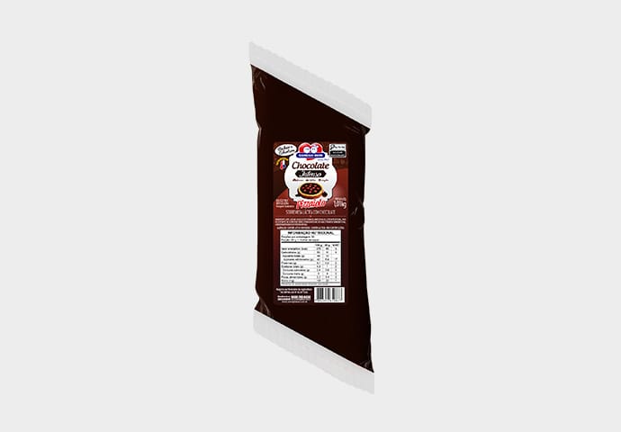 Chocolate Intenso Forneável Bisnaga de 1,01kg Xamego Bom